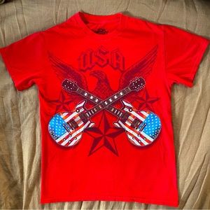 Top Heavy USA Eagle Guitar 🎸 Shirt